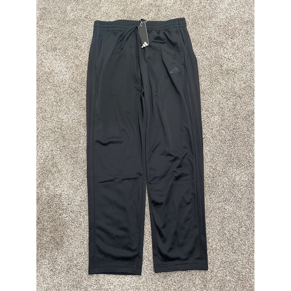Adidas Men XLT Black 3-Stripes Training Track Pants JN2479 Regular Fit Tall